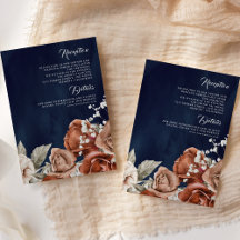 Detalles de boda de Terracota Rosas Naranja Quemad
