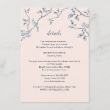 Detalles de boda de Toile francés azul y blanco  