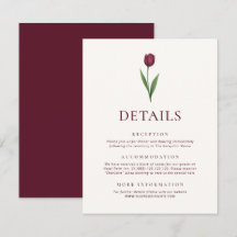 Detalles de Boda de Tulipán Minimalista de Marfil