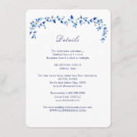 Detalles de boda Delft azul y blanco