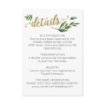 Detalles de Boda Elegantes con Acuarela y Verdor