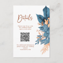 Detalles de Boda Elegantes con Floral Azul Polvori