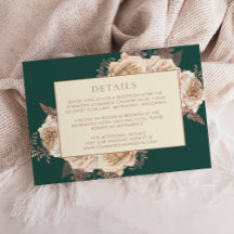 Detalles de boda elegantes de flores de color tiza