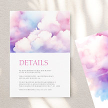 Detalles de Boda Elegantes de Nube de Acuarela Ros