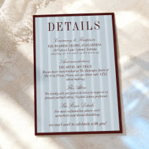 Detalles de Boda Elegantes en Azul Francés y Borgo