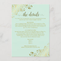 Detalles de Boda Elegantes Neo Verde Menta con Ado