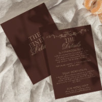 Detalles de Boda Floral Boho de Chocolate Elegante
