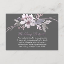 Detalles de boda floral elegante de invierno