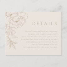 Detalles de boda floral vintage con línea elegante