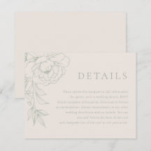 Detalles de Boda Floral Vintage Verde Salvia Elega