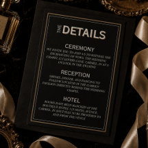 Detalles de Boda Formal Minimalista de Corbata Neg