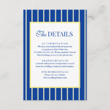 Detalles de Boda Italianos con Rayas Azules y Amar