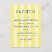 Detalles de Boda Italianos Estriados de Azul y Ama