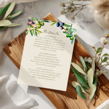 Detalles de Boda Mediterránea Rama de Olivo Simple
