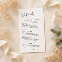 Detalles de Boda Minimalista Elegante