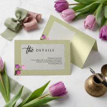 Detalles de Boda Minimalista Floral Verde Salvia