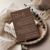 Detalles de Boda Modernos Minimalistas Tierra Marr