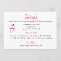 Detalles de Boda Pink Flamingo Luau de Verano Trop