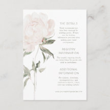 Detalles de Boda Romántica con Peonías de Suave Ru
