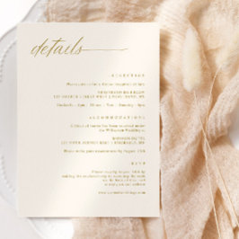 Tarjeta De Recepción Detalles de Boda Suaves Delicados Románticos de Cr