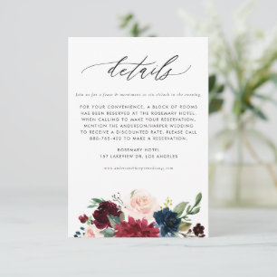 Tarjeta De Recepción Detalles de Boda Tropical Monstera Acuarela