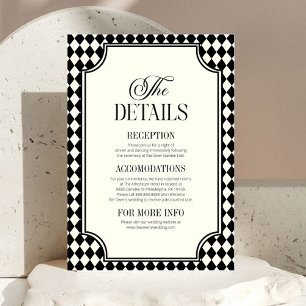 Tarjeta De Recepción Detalles de Boda Vintage Burgundy de Lujo y Dinero