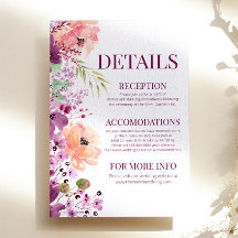 Detalles de Flor Floral Violeta Magenta acuarela