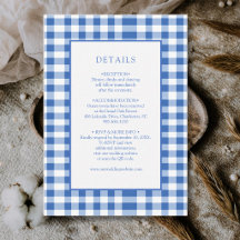 Detalles de Gingham a Cuadros Azul Bebé Rústico