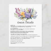 Detalles de Invitado de Boda Floral Lavanda Digita