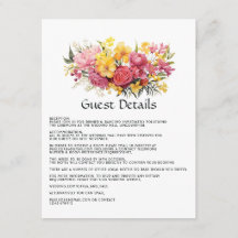 Detalles de Invitado de Boda Floral Rosa y Amarill