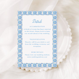 Tarjeta De Recepción Detalles de la Boda Amalfi Dolce Vita Italia