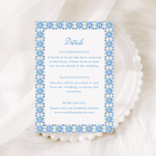 Tarjeta De Recepción Detalles de la Boda Amalfi Dolce Vita Italia