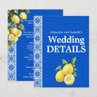 💙🍋 Detalles de la Boda Azul & Limone Romance