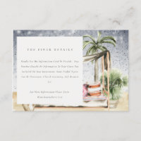 Detalles de la boda de cabana tropical de noche es