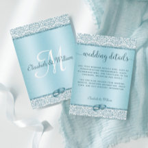 Detalles de la boda de moda del Purpurina azul Dam