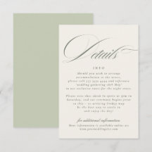 Detalles de la Boda Verde Pistacho
