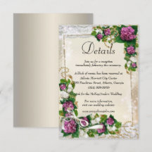 Detalles De La Hidrangea Púrpura Y Del Boda De Lac