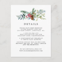 Detalles de la rústica Boda Botánica de Invierno