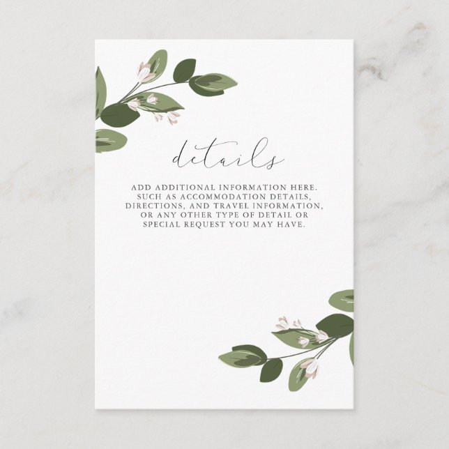 Tarjeta De Recepción Detalles de las barras de sondeo con el respaldo r (Anverso)