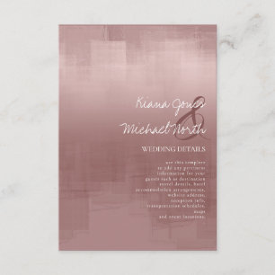 Tarjeta De Recepción Detalles de las reflexiones de color de agua Detal