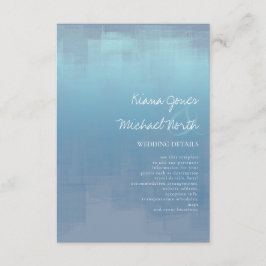 Tarjeta De Recepción Detalles de las reflexiones de color de agua Dusty