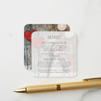 Tarjeta De Recepción Detalles de Novia y Novio Caprichosos Personalizad