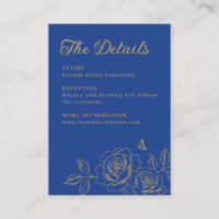 Detalles de Quinceañera Floral Azul Real