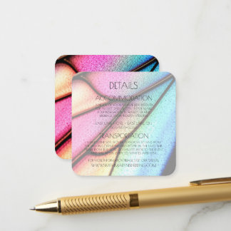 Tarjeta De Recepción Detalles de textura de ala de mariposa personaliza