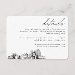 Tarjeta De Recepción Detalles del bloque de habitaciones de St. Paul Bo