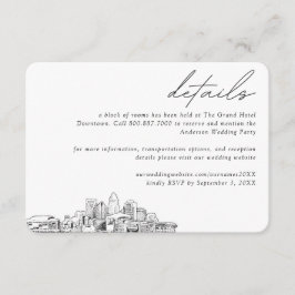 Tarjeta De Recepción Detalles del bloque de habitaciones del hotel Char