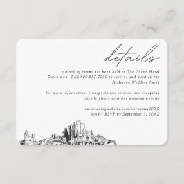 Tarjeta De Recepción Detalles del bloque de habitaciones del hotel Phoe