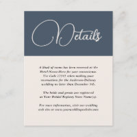 Detalles del Boda azul de la Marina de Simplicidad