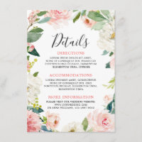 Detalles del Boda Botánico Moderno Floral Rosa Rub