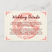 Detalles del boda chino Dragon and Phoenix beige